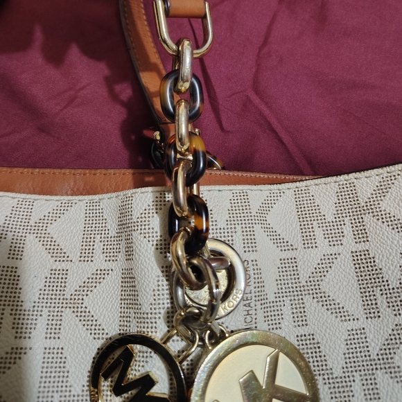 Michael Kors Cream and Tan Women's Bag - Picture 3 of 11
